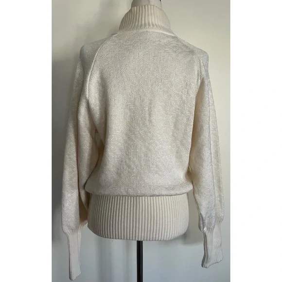 Vintage 80s 90s HEAD Sportswear Ski Sweater Ivory Soft 100% Wool Women's Size M - Picture 2 of 6
